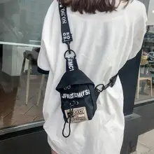 Сумка через плечо в стиле Харадзюку для девочек-подростков, поясная сумка в стиле хип-хоп, сумки через плечо, повседневные аксессуары