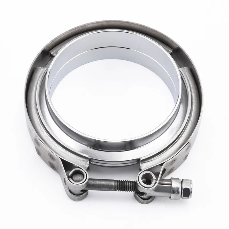 

ESPEEDER 3.5 Inch 89mm Male Female Flange Exhaust V Band Clamp Flange Kit Quick Release Clamp For Turbo Exhaust Pipes Clamp