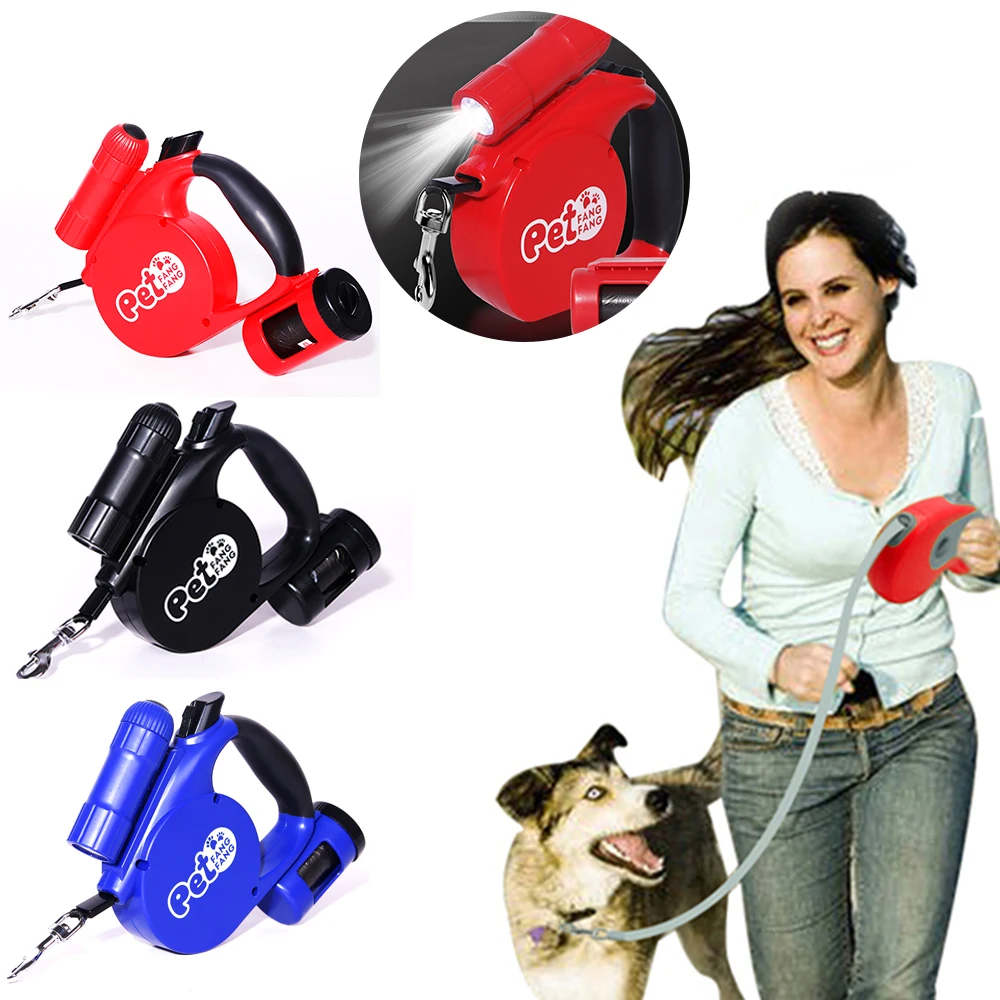 

3/5M Retractable Dog Leash Training Puppy Automatic Extending Rope Walking Leashes Adjustable Dog Collar For Small Medium Dogs