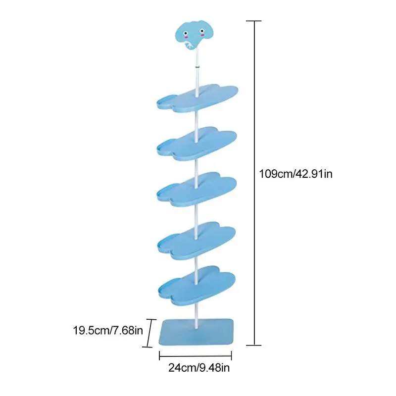 Простой Бесплатный обувной стеллаж с мультяшным животным рисунком, стойка для хранения, емкость для хранения, домашняя мебель для взрослых детей