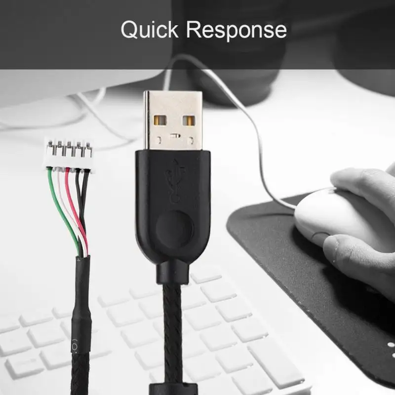 USB кабель для мыши Logitech G502 Замена 2 м Plug and Play высокого качества|Компьютерные