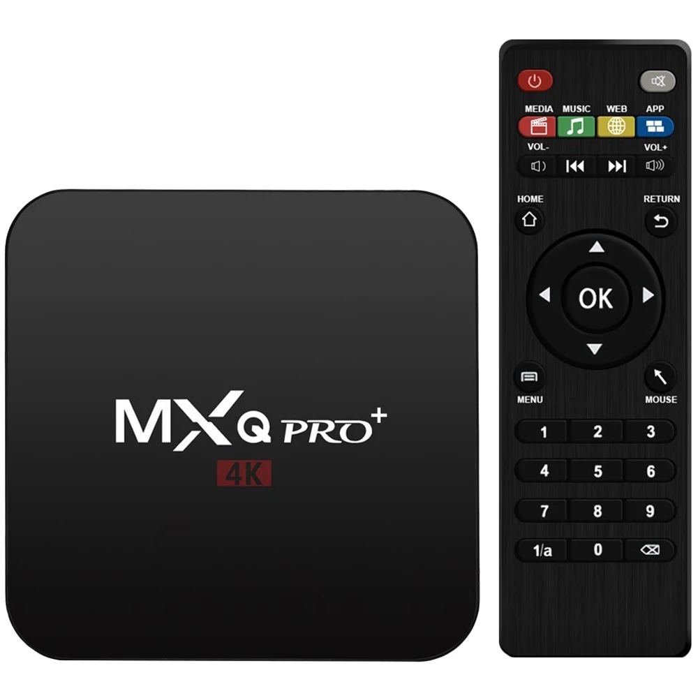 Mxq Pro + Android 7,1 ТВ коробка Amlogic S905W 4 к 2,4 г Wi Fi Quad Core2GB оперативная память 16 ГБ Встроенная практические умные телевизоры коробка