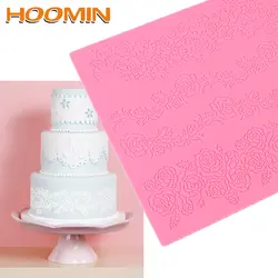 Инструмент для выпечки помадка кружева плесень 3D цветок силиконовые формы для торта для свадебного торта DIY украшения торта инструменты