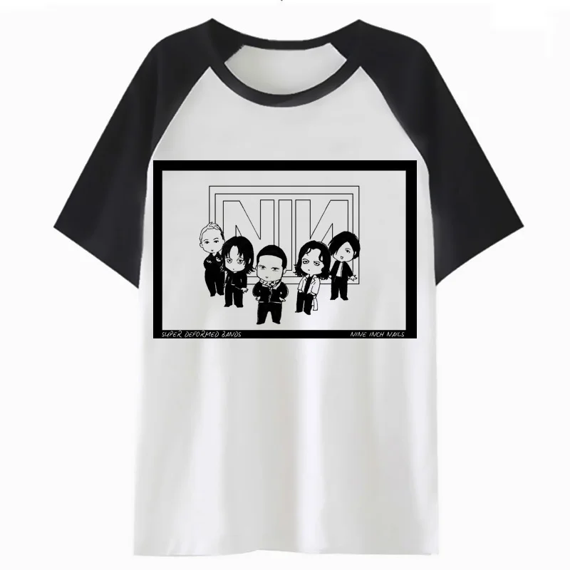 

nine inch nails t shirt harajuku tshirt hop streetwear male top tee funny men t-shirt for clothing hip H1993