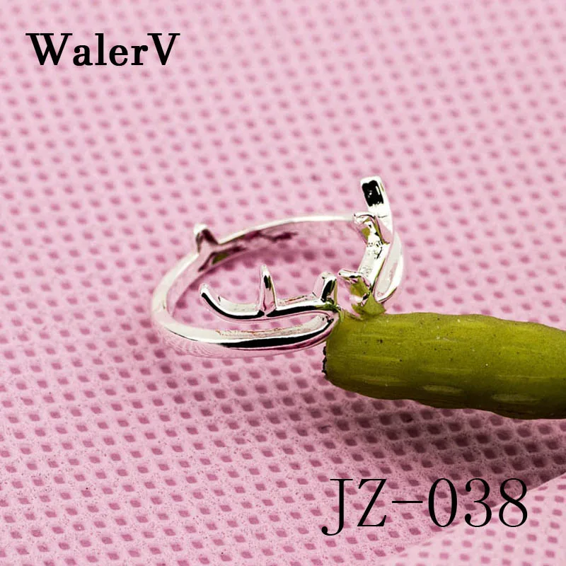 WalerV of Women Girl модные ювелирные изделия из стерлингового серебра кольца рога с