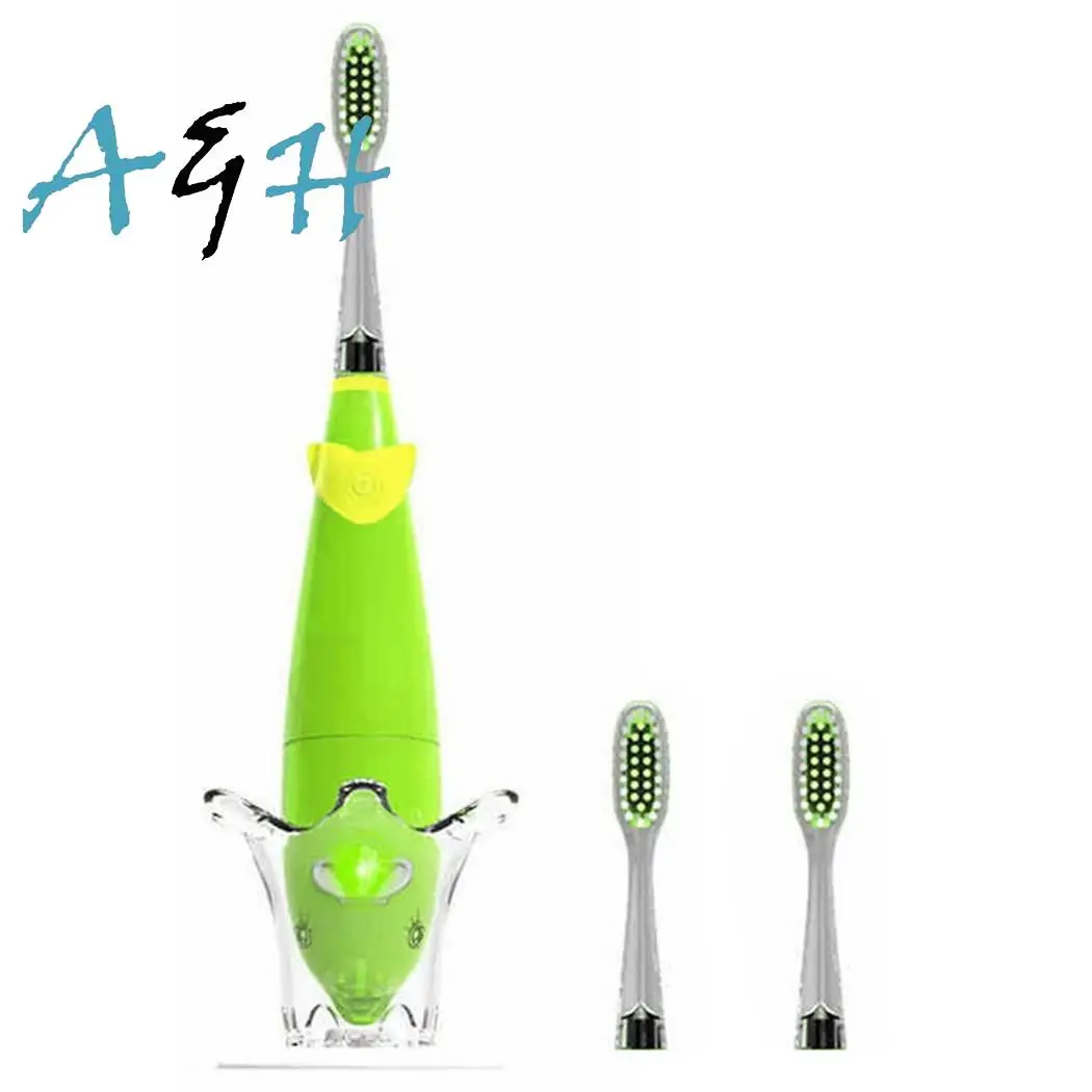 

Children Oral Dental Care LED Light Music Smart Timing Electric Ergonomic handle, easy to grip. Toothbrush Set