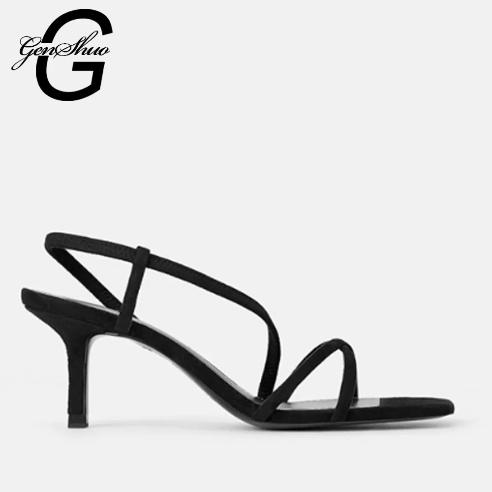 GENSHUO الأبيض صندل كعب عالٍ ل الصيف ضيق الفرقة عالية الكعب خمر مربع اصبع القدم كعب الصنادل موجزة السيدات شيس للحزب GENSHUO الأبيض صندل كعب عالٍ ل الصيف ضيق الفرقة عالية الكعب خمر مربع اصبع القدم كعب الصنادل موجزة السيدات شيس للحزب