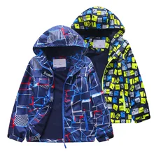 2019 Children Boys Jacket 3-12T Spring Autumn Outerwear & Coats Kids Polar Fleece Windproof Waterproof Windbreaker Hooded