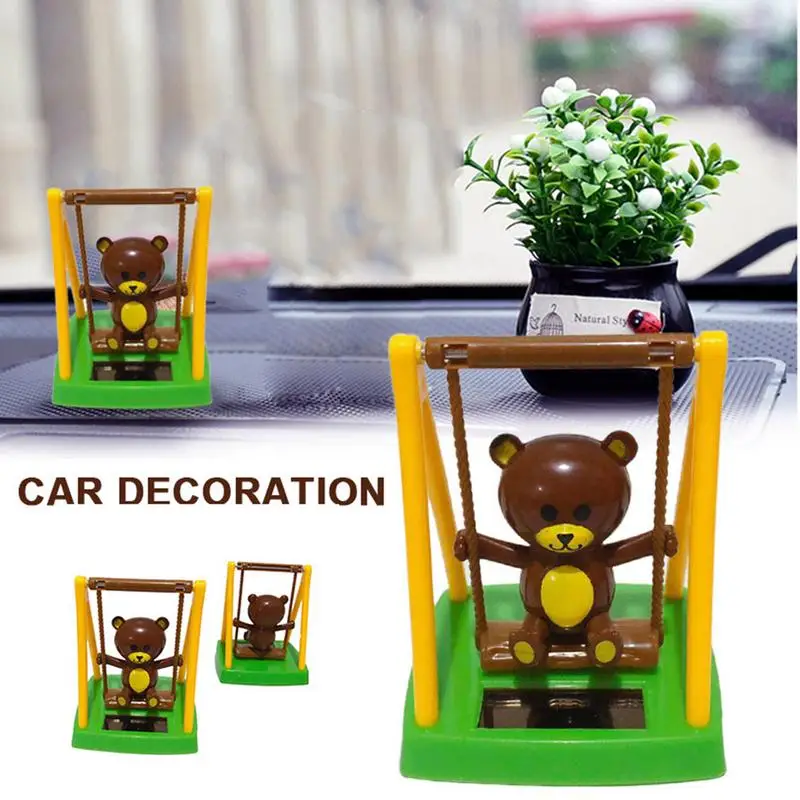 

New Fashion Solar Powered Car Decor Kids Toys Gift Dancing Animal Swinging Animated Bobble Dancer Toy