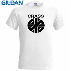 Новый летний Стиль Экипажа средства ухода за кожей шеи короткий рукав 2017 Crass логотип Офис футболка для мужчин