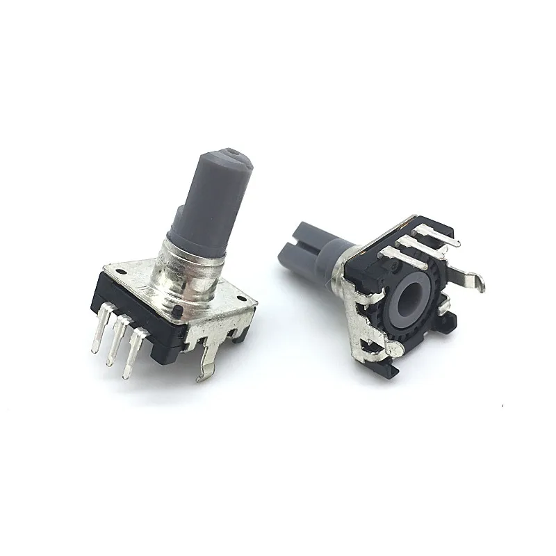 

5pcs 360 Degree Rotary Encoder EC12 RE12 Audio Encoder Coding 3 Pin 24 Position Without Push Button Switch Handle Length 15MM