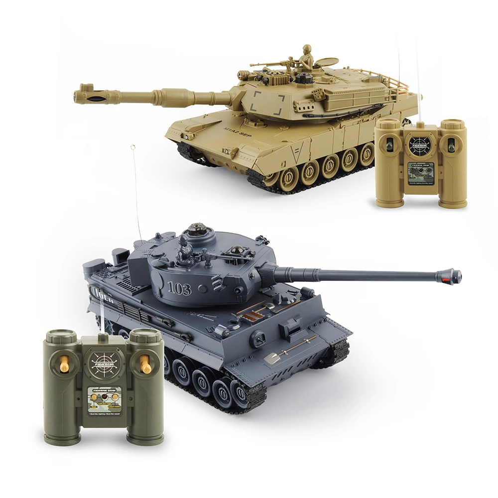 

Pcs/set Rc Tank 27mhz 40mhz 9ch Rtr Ge Tiger 103 Vs Us M1a2 Remote Control Fighting Battle Tank With Musical And Flashing Gift