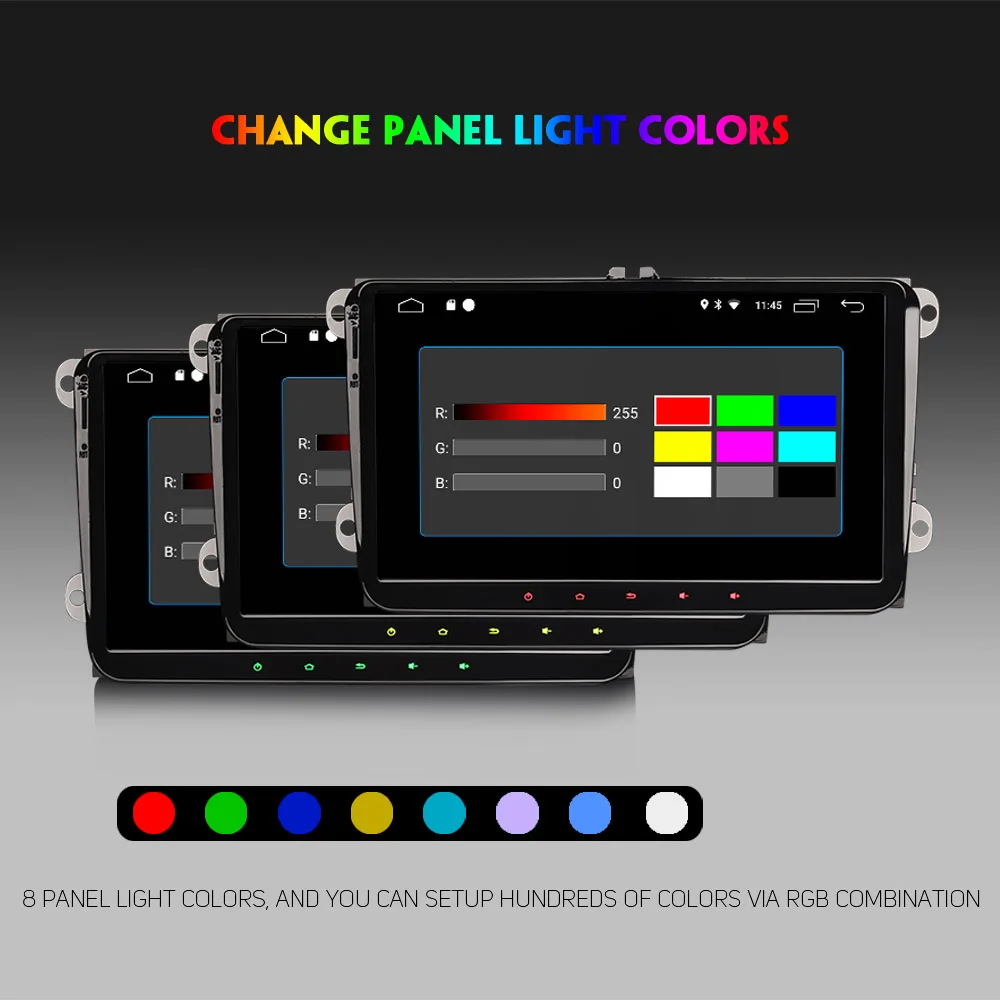 Cheap 9"DAB+Android 8.1 Autoradio Sat Navi WiFi 4G GPS DVR OBD Car Multimedia Player for VW Passat Golf Mk5/6 Tiguan Sharan Seat Skoda 3