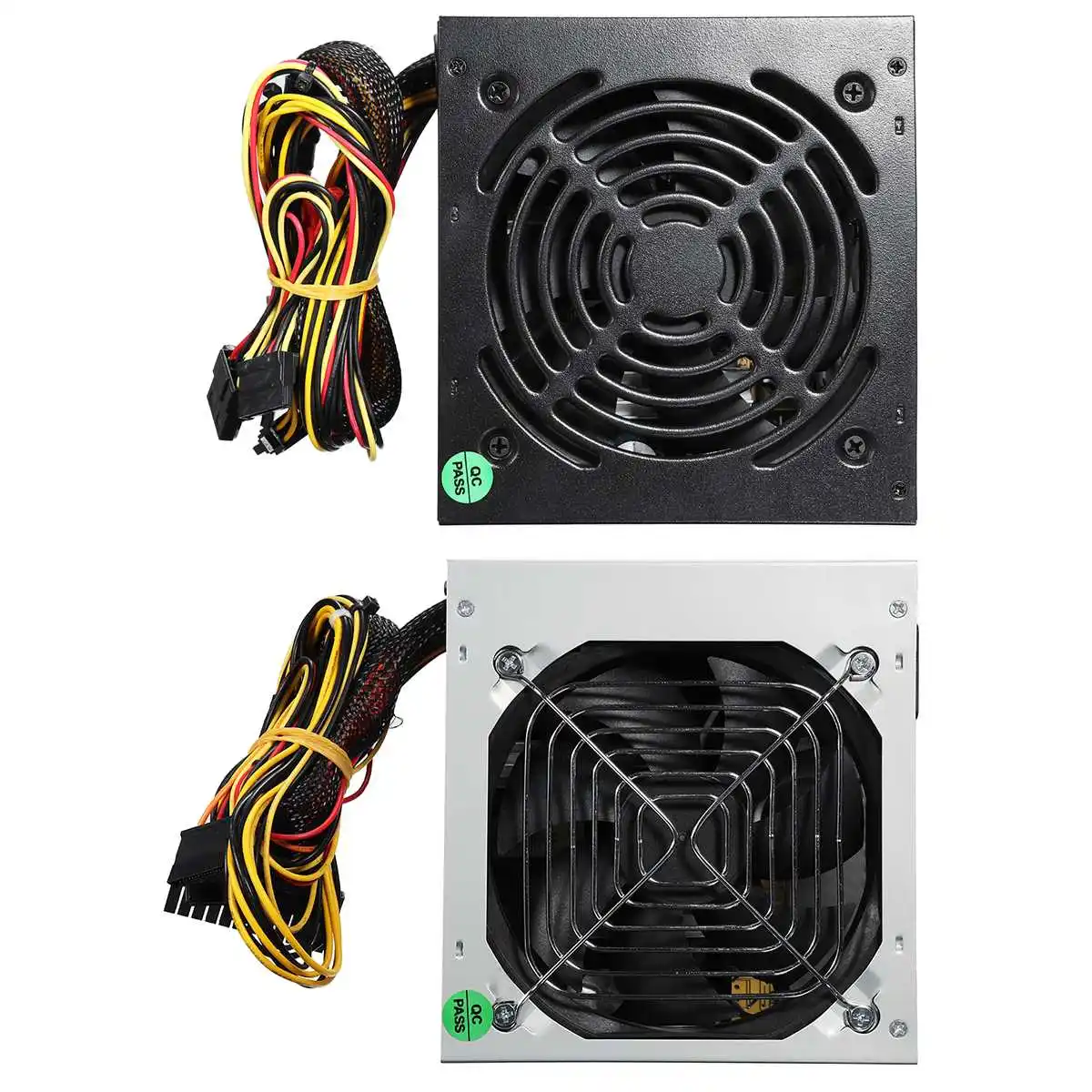 أسود/الفضة 500 W PSU PFC مروحة كاتمة للصوت ATX 24pin Sata الكمبيوتر الألعاب امدادات الطاقة ل إنتل AMD PC يمكن جهاز كمبيوتر شخصي
