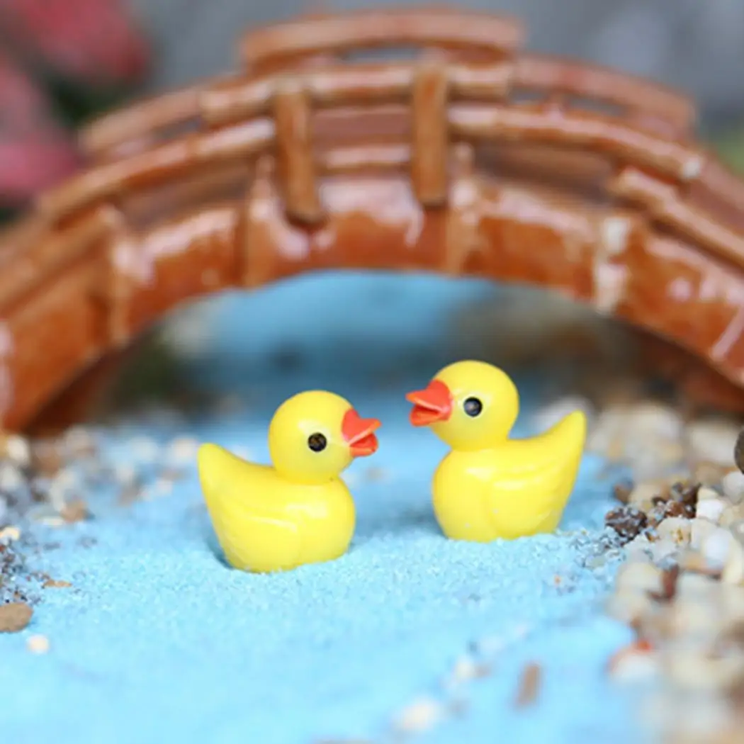 DIY микро пейзаж мультфильм форма утки украшения для дома подходит ландшафтного