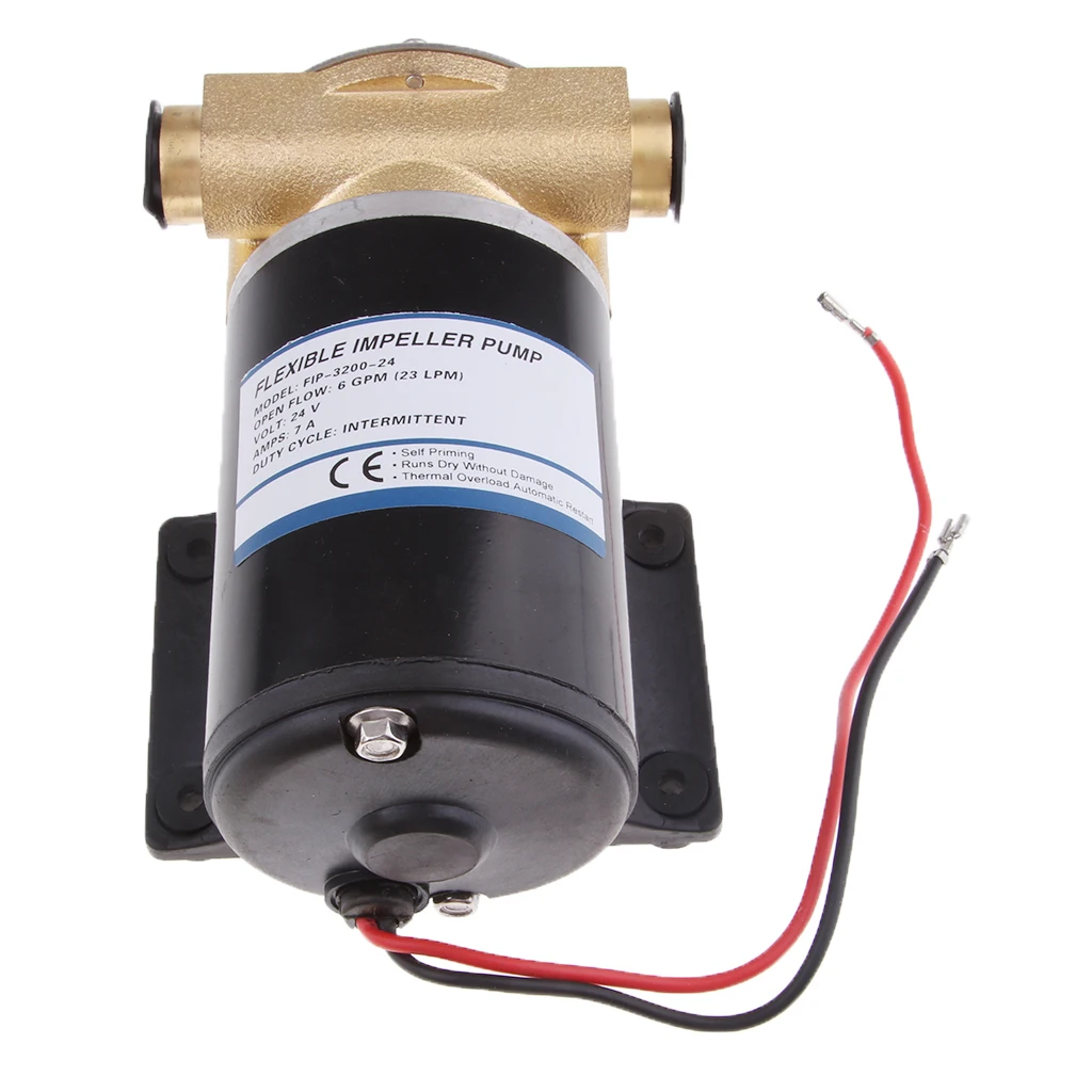 

24v Heavy Duty Marine Boat Water Puppy Bilge / Sump Flexible Impeller Pump 7.9GPM