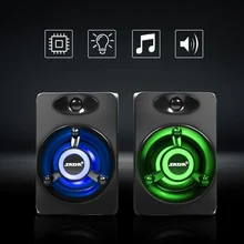 V-118 мини-динамики USB телефон Громкий динамик с 7 красочными дышащими микрофон со светодиодной подсветкой комбинация для ПК телефон Настольный ТВ