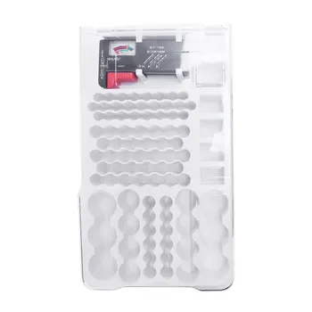 

FFYY-Battery Storage Organizer Holder With Tester - Battery Caddy Rack Case Box Holders Including Battery Checker For Aaa Aa C