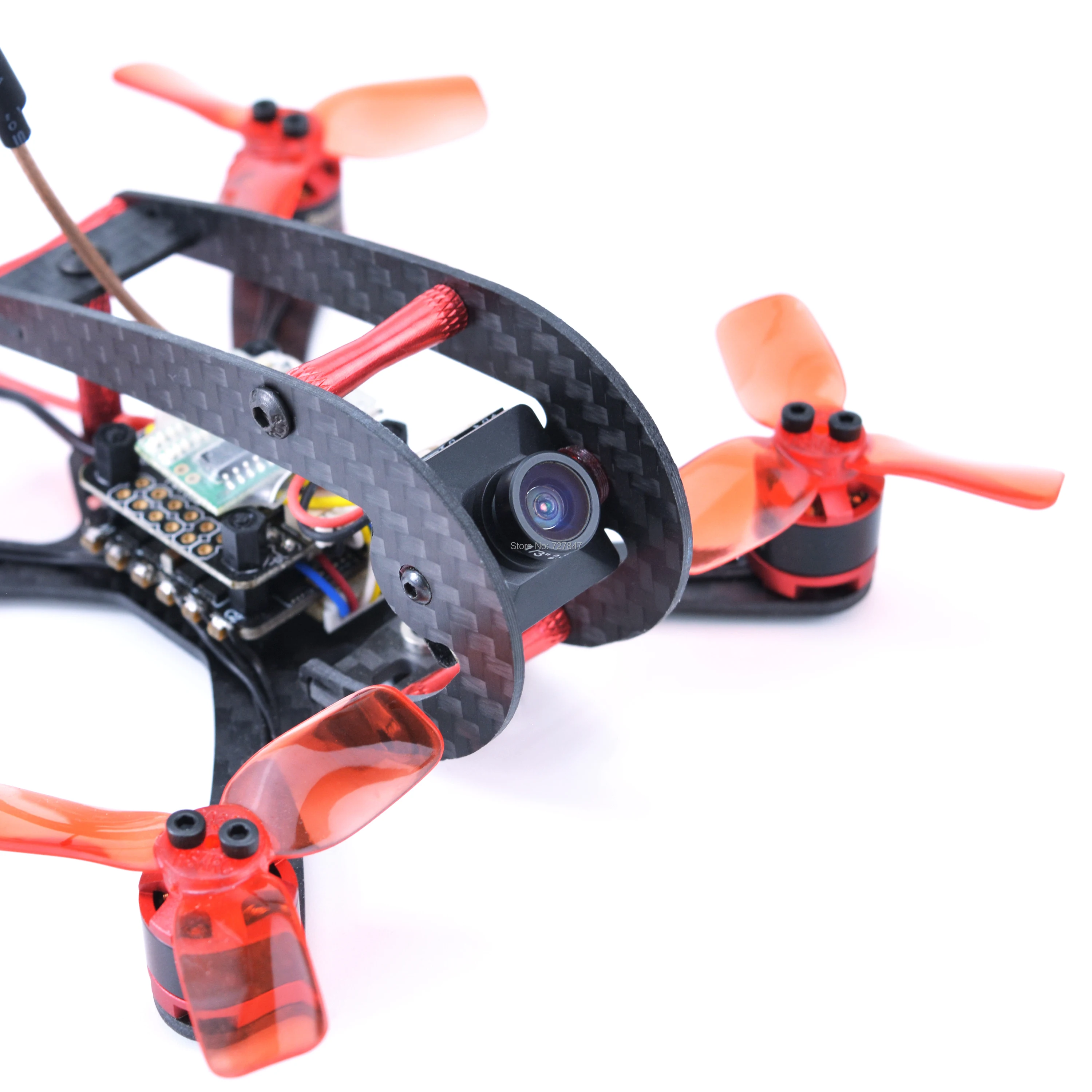 Квадрокоптер FPV X118 карбоновый мини с рамкой 118 мм F3/F4 Flytower 1104 мотор 7500KV 700TVL камера
