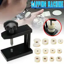 Стальной инструмент для часового аппарата набор для пресса часов+ 12 шт. пластиковый колпачок чехол для задней крышки подходит для 20-50 мм более удобный экономичный прочный