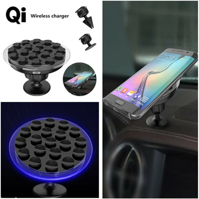 Qi Wireless Car Phone Charger Mount Stand for Samsung S8/S9 Note 8 9 iPhone X XS Qi Wireless Car Phone Charger Mount Stand for Samsung S8/S9 Note 8 9 iPhone X XS
