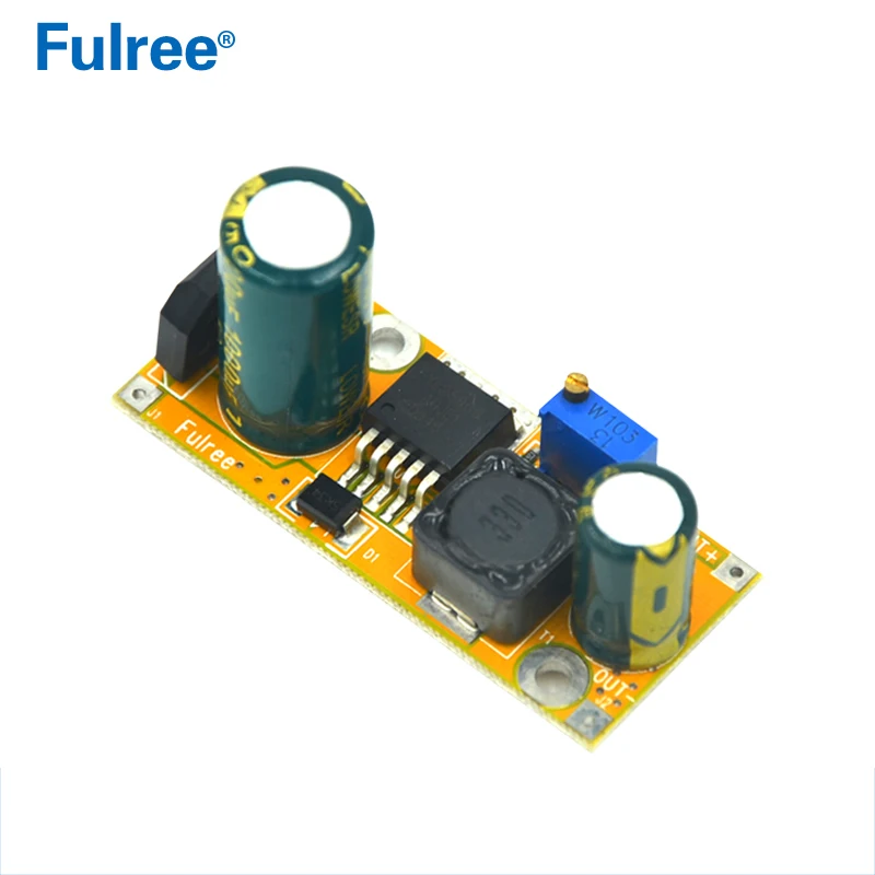 Fulree 24VAC для 12VDC, 12V переменного тока в постоянный 5V DC понижающий преобразователь понижающий модуль LM2596 Регулируемый 3A Max