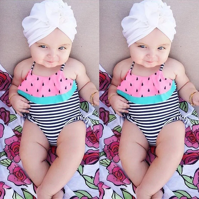 baby girl watermelon swimsuit