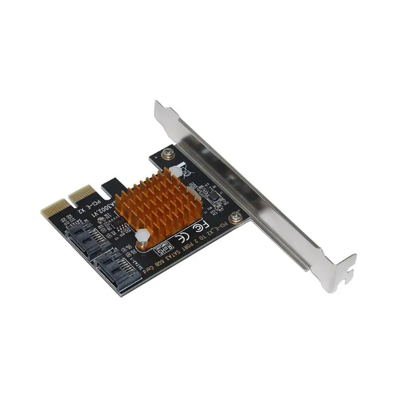 ALLOYSEED PCI-E a SATA 3,0 tarjeta de expansión de escritorio añadir TARJETA DE 2 puertos SATA III PCI Express adaptador ALLOYSEED PCI-E a SATA 3,0 tarjeta de expansión de escritorio añadir TARJETA DE 2 puertos SATA III PCI Express adaptador