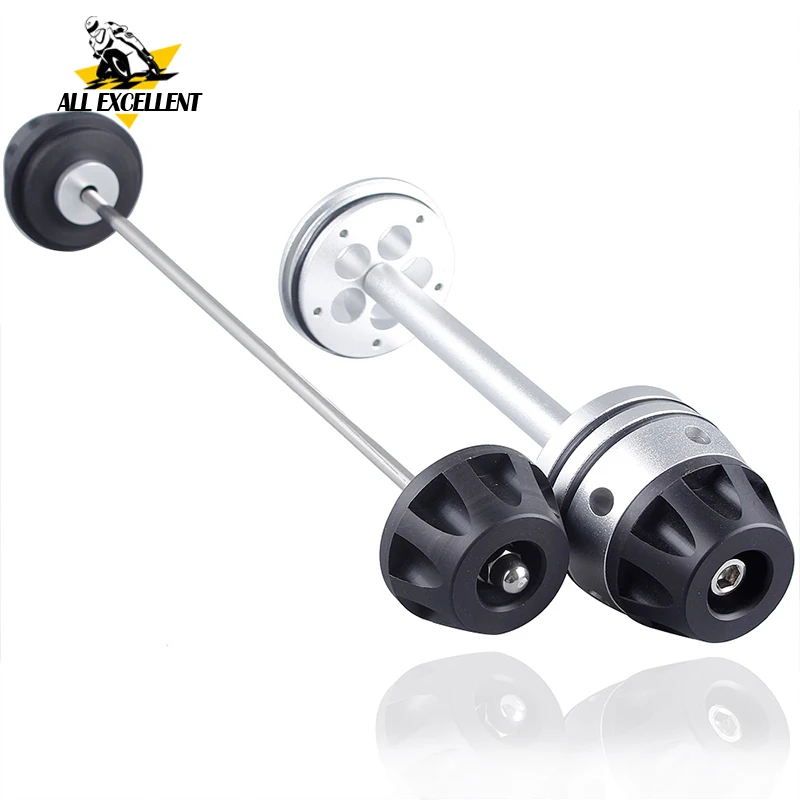 

Motorcycle CNC Aluminum Front Rear Axle Fork Wheel Crash Protector Slider Cap Pads For 2014-2017 BMW R NINE T 2015 2016
