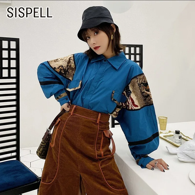 Batwing Sleeve Rhombus Print Asymmetric Hem Sweatshirt Batwing Sleeve Rhombus Print Asymmetric Hem Sweatshirt