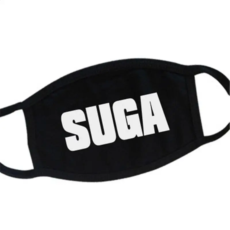 

BTS Fans Face Mouth Mask Unisex Muffle Respirator Cotton Letters Print Soft