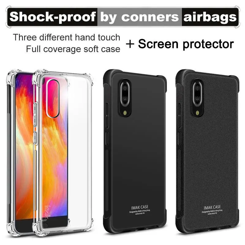 

IMAK sfor Sharp Aquos S2 Case for Sharp Aquos S2 Cover Shockproof Series Soft TPU Back Cover Case for Sharp S2