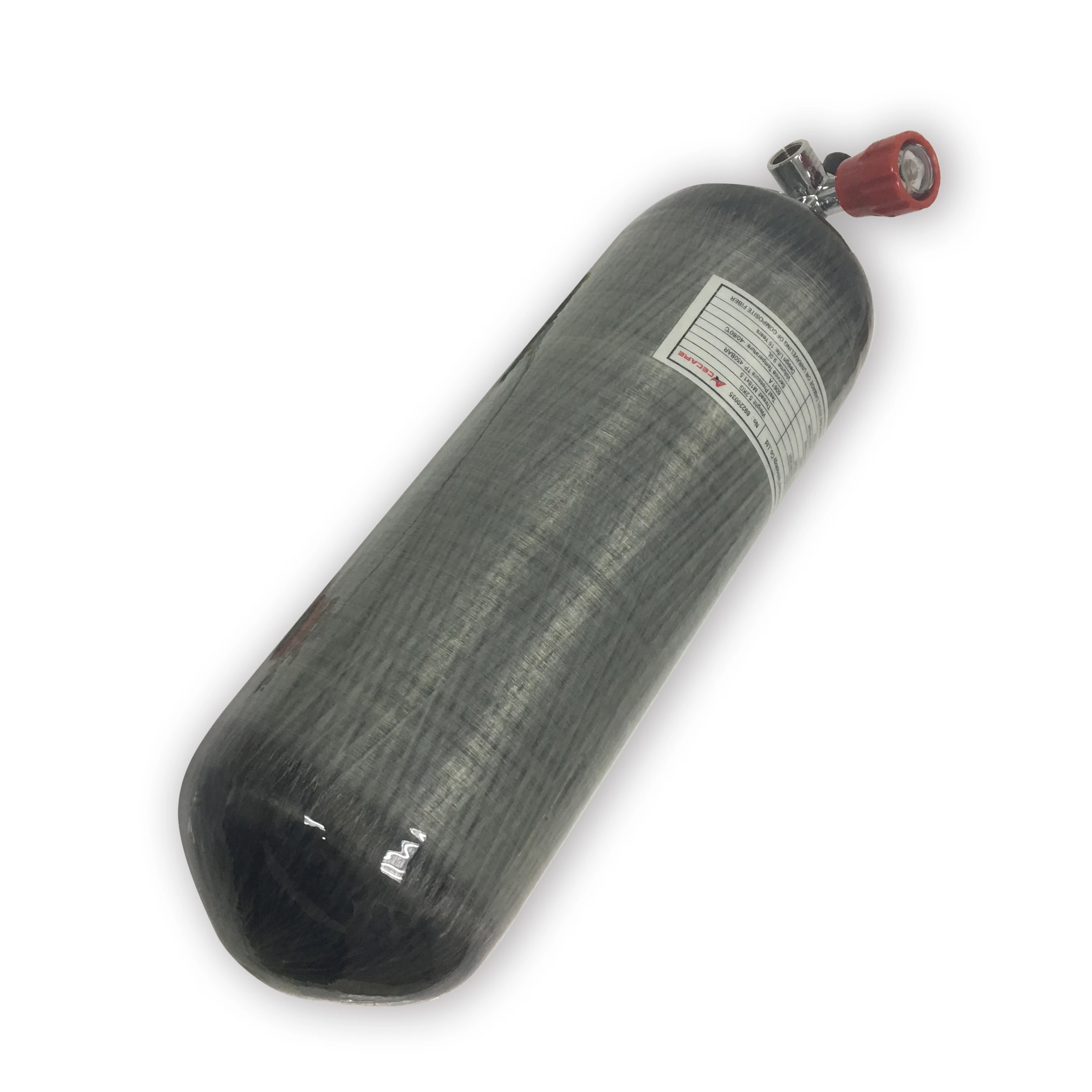 

Quality assured 9L air tank SCUBA diving cylinder/PCP Airrifle Tank for Small Paintball Tank Refilling with red valve 30mpa -V