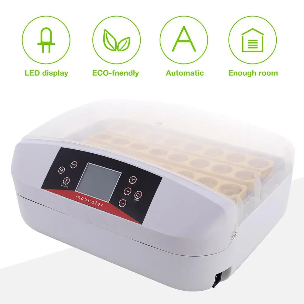 Adeeing Automatic Digital 32 Eggs Incubator Chicken Hatcher Temperature Turning Control Adeeing Automatic Digital 32 Eggs Incubator Chicken Hatcher Temperature Turning Control