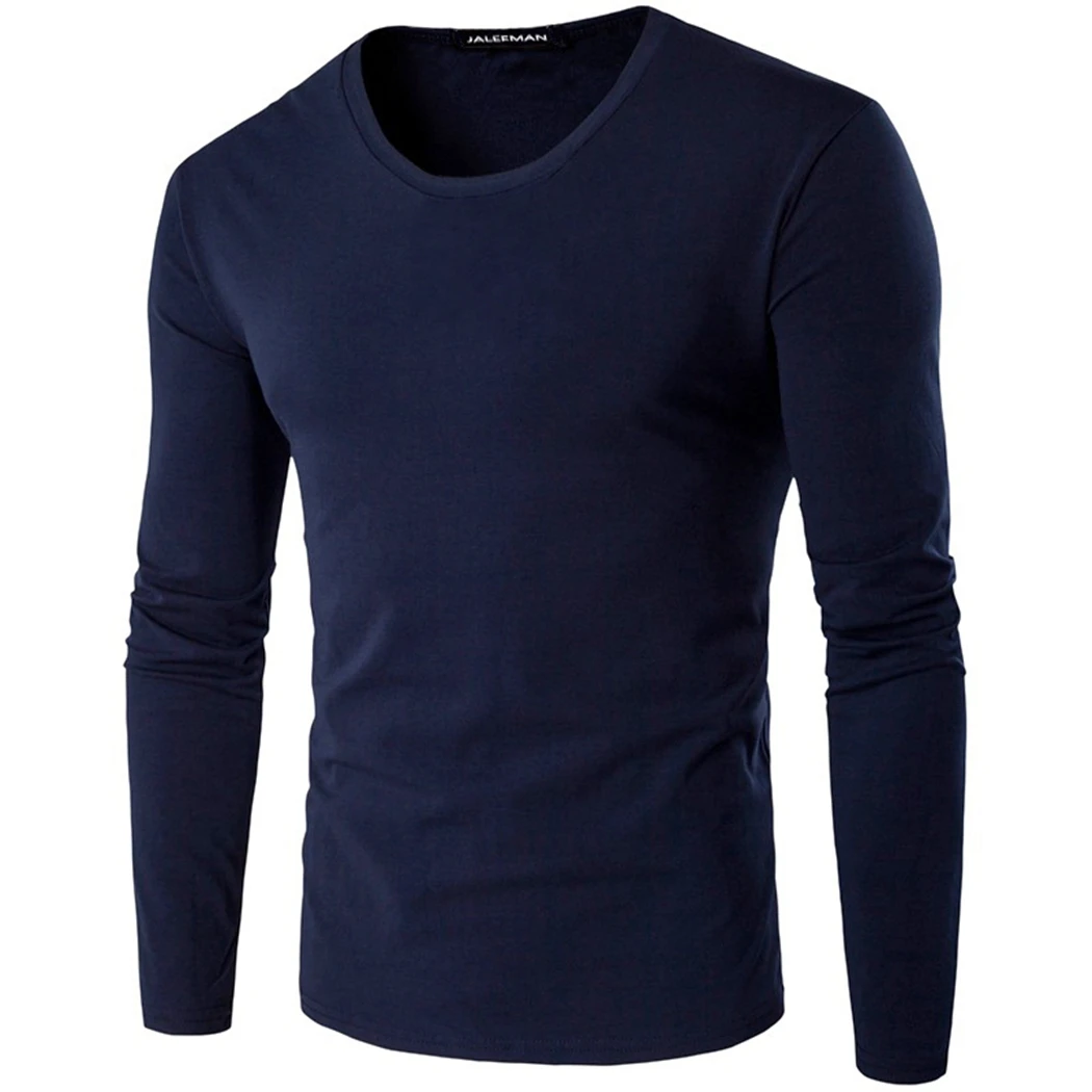 2019 New Autumn Long Sleeve Tshirt Fashion O Neck Cotton Men T Shirt ...