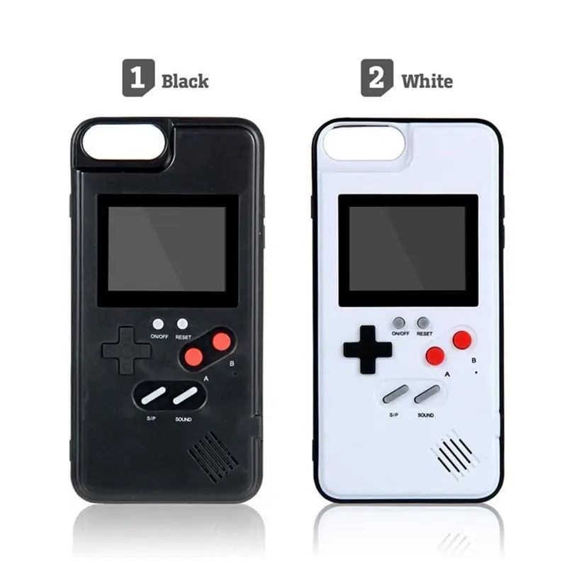 New Color Screen Game Console Player Phone Case for iPhone 6 7 8 6p 7p 8p For Apple X XS XR XM Handheld Classics Accessories |