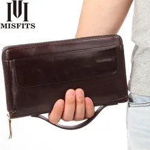 Men Luxury Clutch Bag Genuine Leather Long Zipper Wallet Cowhide Male Large Capacity Purse Cell Phone Pocket Carteira Masculina Men Luxury Clutch Bag Genuine Leather Long Zipper Wallet Cowhide Male Large Capacity Purse Cell Phone Pocket Carteira Masculina