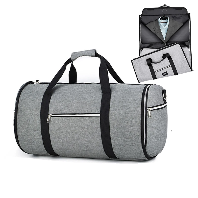 Convertible 2 in 1 Business Garment Bag luxury Garment Shoulder Strap Duffel Bag for Men Women ...