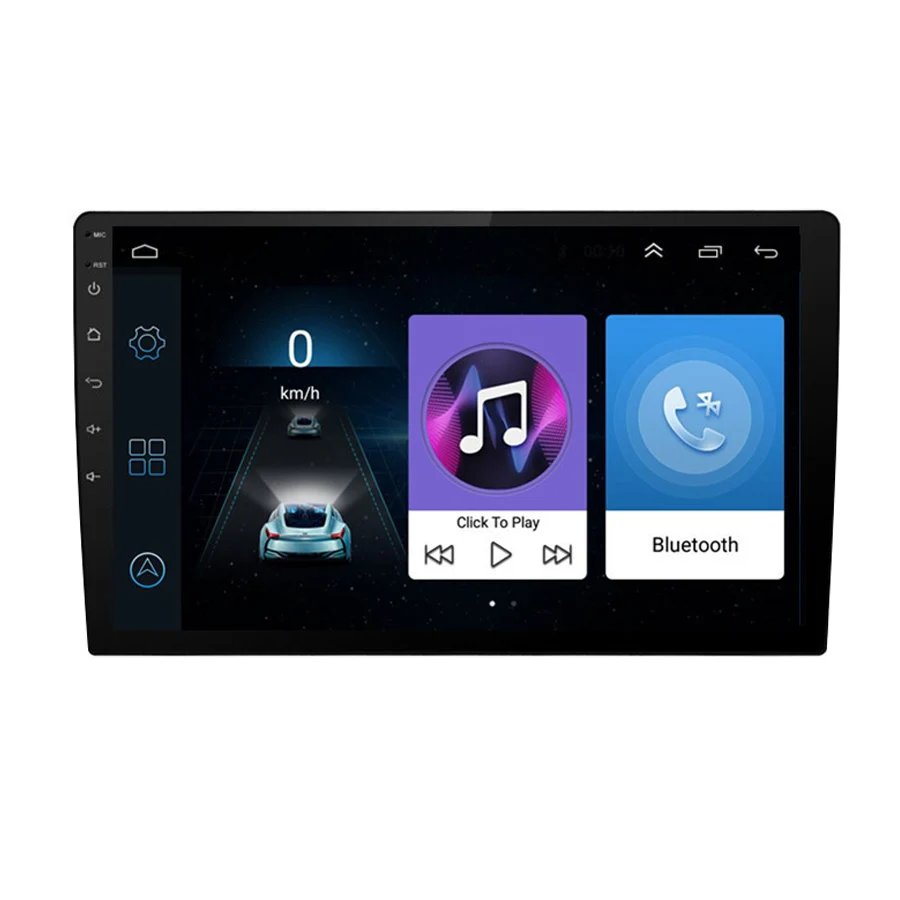 

9" 2DIN Universal Ultra thin Android 7.1 Touch Screen Quad-Core 1+16G Car Stereo Radio GPS Wifi DVD LTE BT DAB Mirror Link OBD