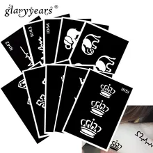 10 шт./компл. хна тату трафарет слон узор Рисование пастой боди-арт тату трафарет сексуальный продукт водонепроницаемый HN#45