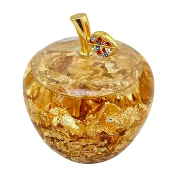 

Creative Gold Foil Apple Simulation Decoration For Men And Women Friends Perfume Home Decor