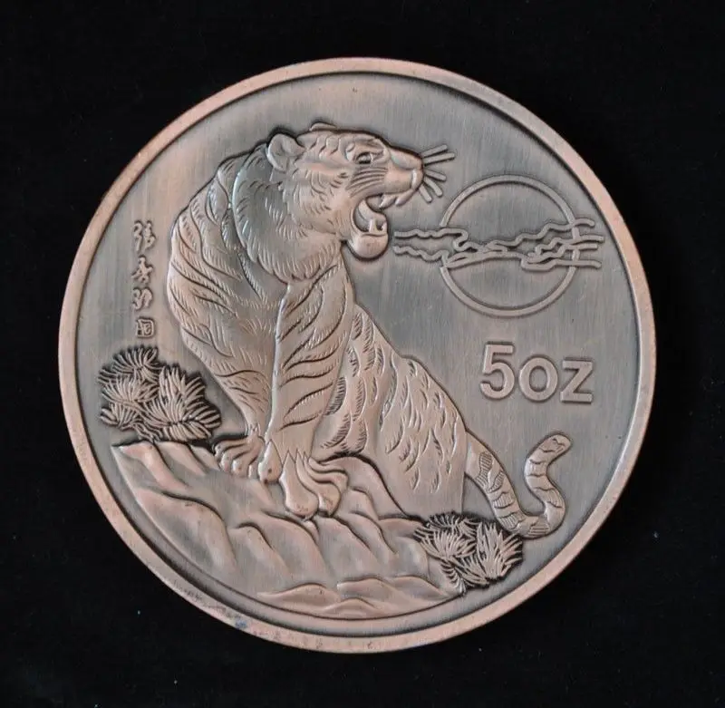 

(1998) chian Rare Collections Great Wall tiger statue Commemorative coins