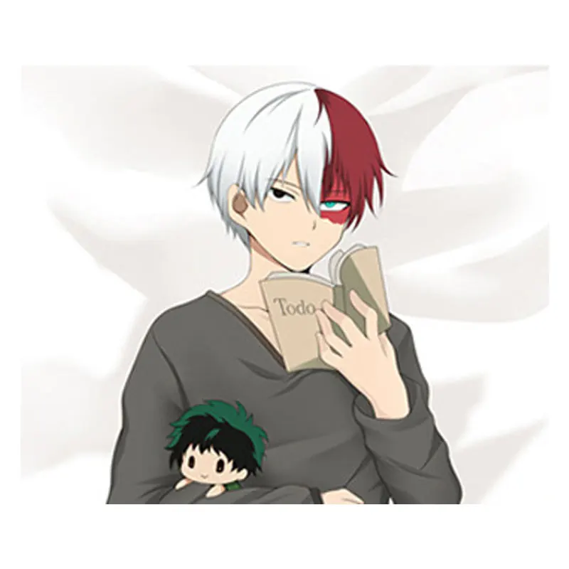OHCOMICS 150x50 см аниме мой герой Academy Midoriya Todoroki Shoto Подушка Слип наволочка Чехол на