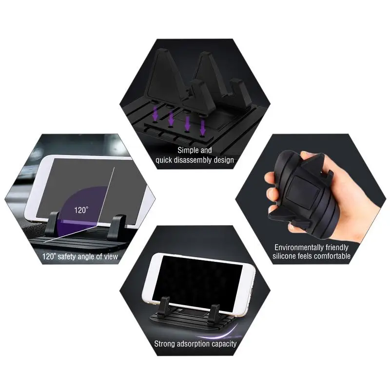 Universal Car Anti-Slip Pad Car Auto GPS Dashboard Non-slip Mat For Phone Holder Smartphone Support Silicone Bracket Mat