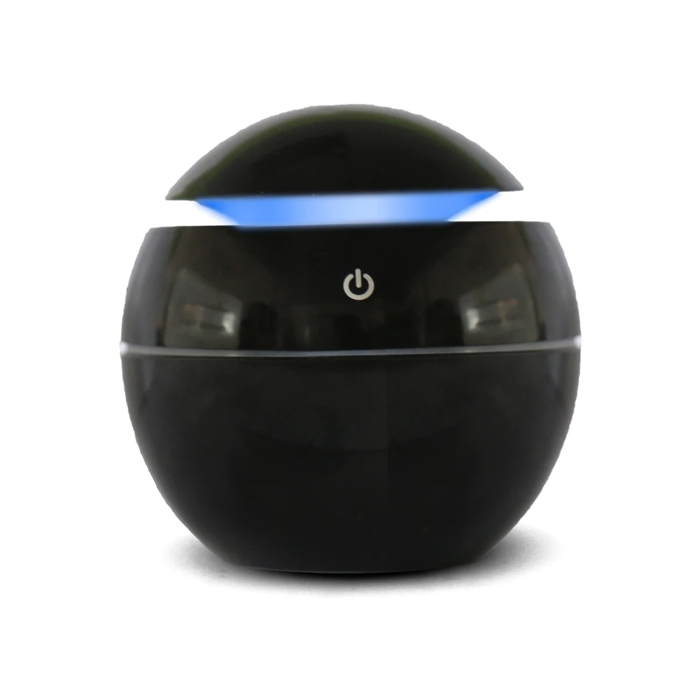 

300ml Mini Black Ultrasonic Air Humidifier USB Auto Shutdown Smart Touch Switch Household Air Fresh Machine With LED Night Light