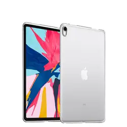 Для Apple-iPad pro 11 дюймов 12,9 дюймов 2018 ультра тонкий чехол для мягкий прозрачный ТПУ прозрачный силиконовый Полный чехол TPU мягкая задняя крышка