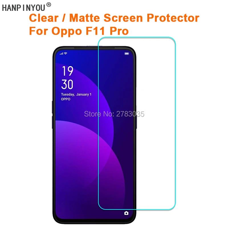 

For Oppo F11 Pro 6.5" Clear Glossy / Anti-Glare Matte Screen Protector Protective Film Guard (Not Tempered Glass)
