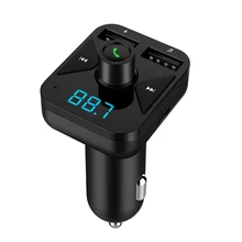 FORNORM Беспроводной Bluetooth 4,2 Автомобильный MP3-плеер FM передатчик с 3.4A быстрое зарядное устройство с двумя портами USB DC 9-40 V воспроизведение звука