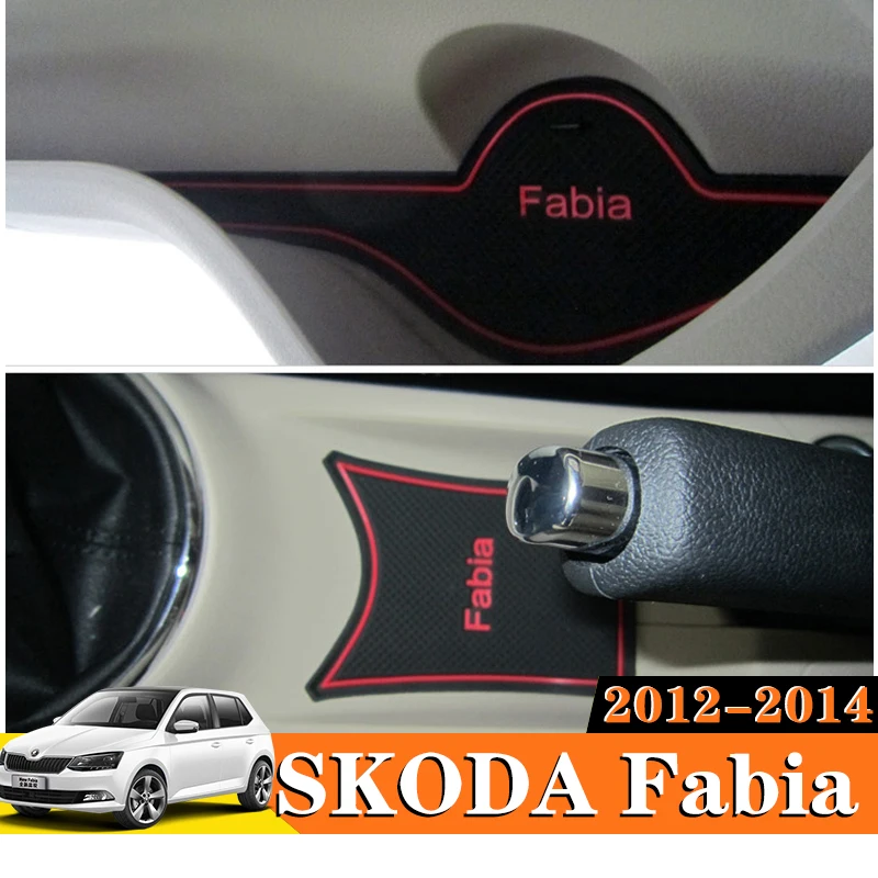 7X для SKODA Fabia 2012 2013 2014 автомобильные аксессуары накладки на внутренние ворота