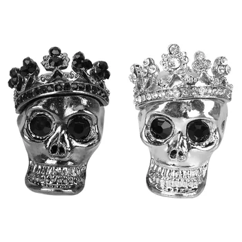 

Auto Decoration Car Ornament Auto Accessories Air Outlet Clip Air Freshener Metal Skull with Crown Car-styling Car Perfume
